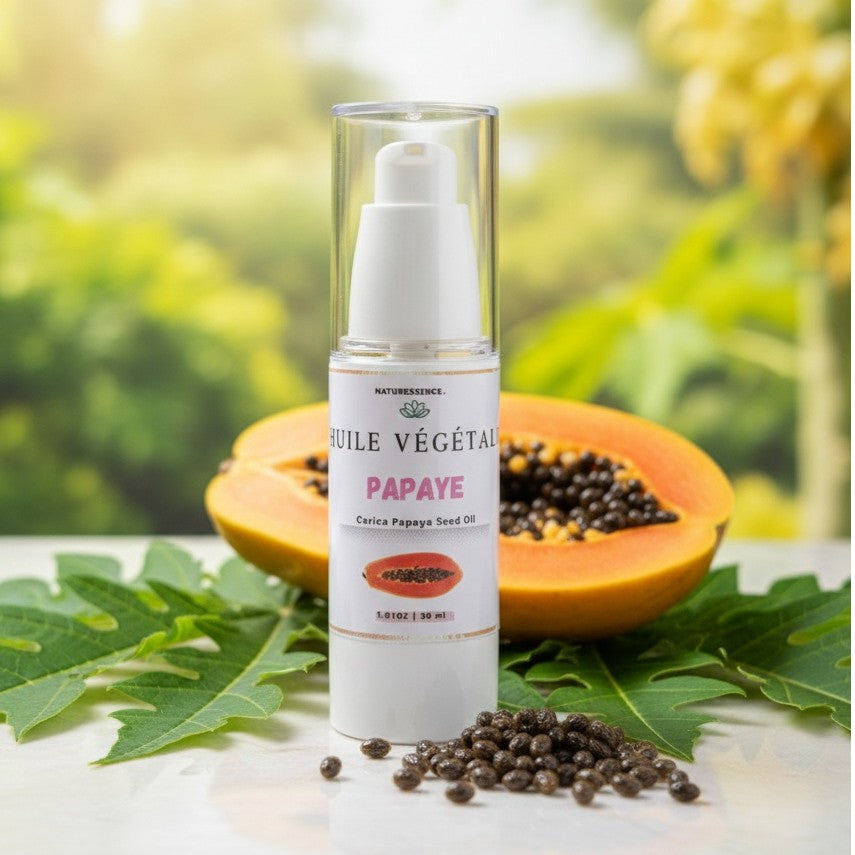 Huile de papaye visage – Soin éclat, anti-taches &amp; anti-âge naturel 30g