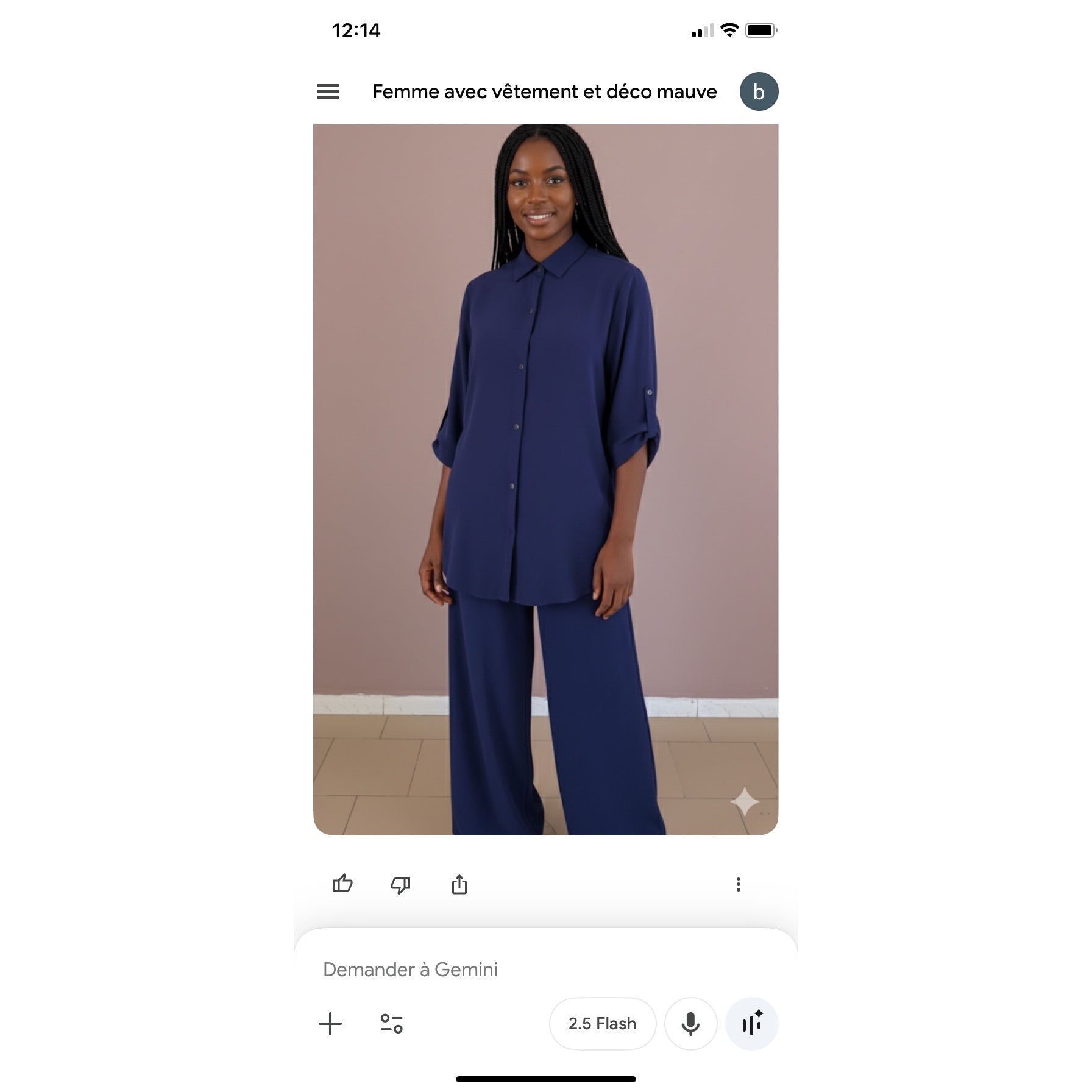 Ensemble pantalon large femme en jersey avec chemise, chic et confortable