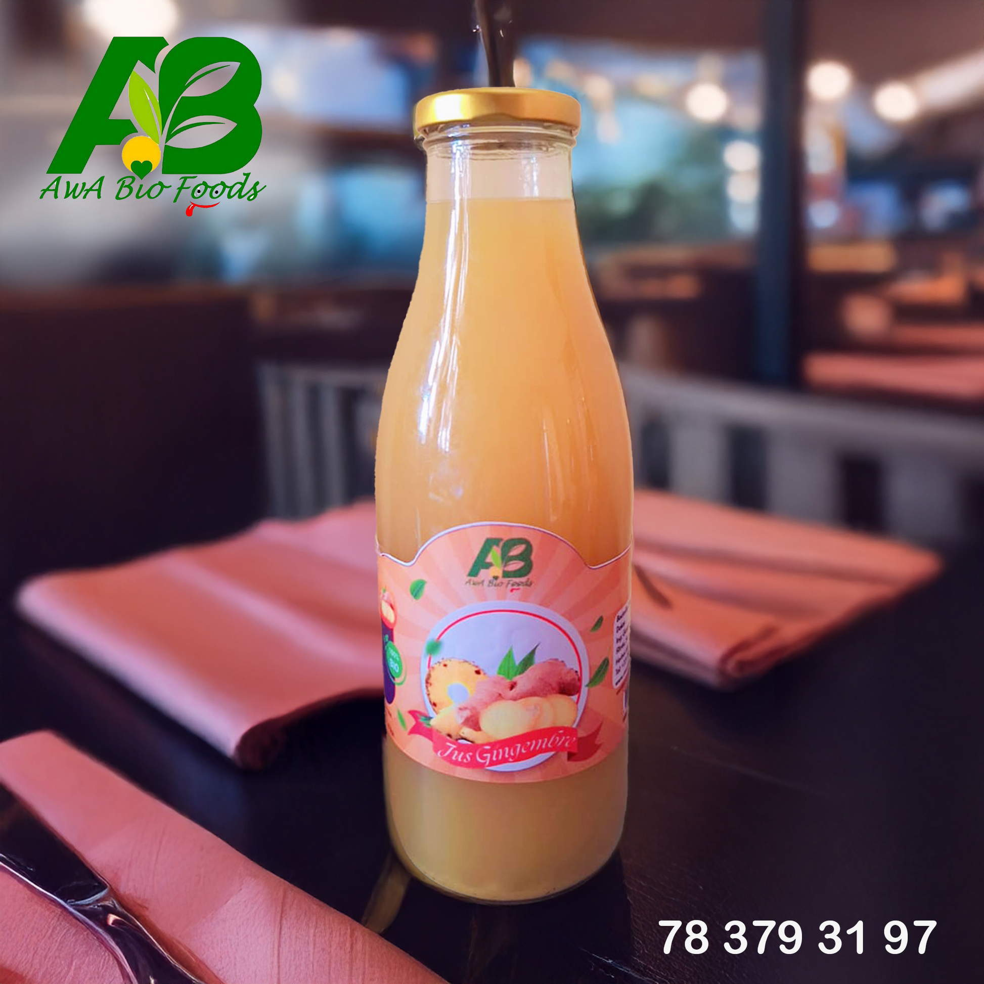 Jus Gingembre Ananas Bio 1L - Vitalité et Bien-Être Détox