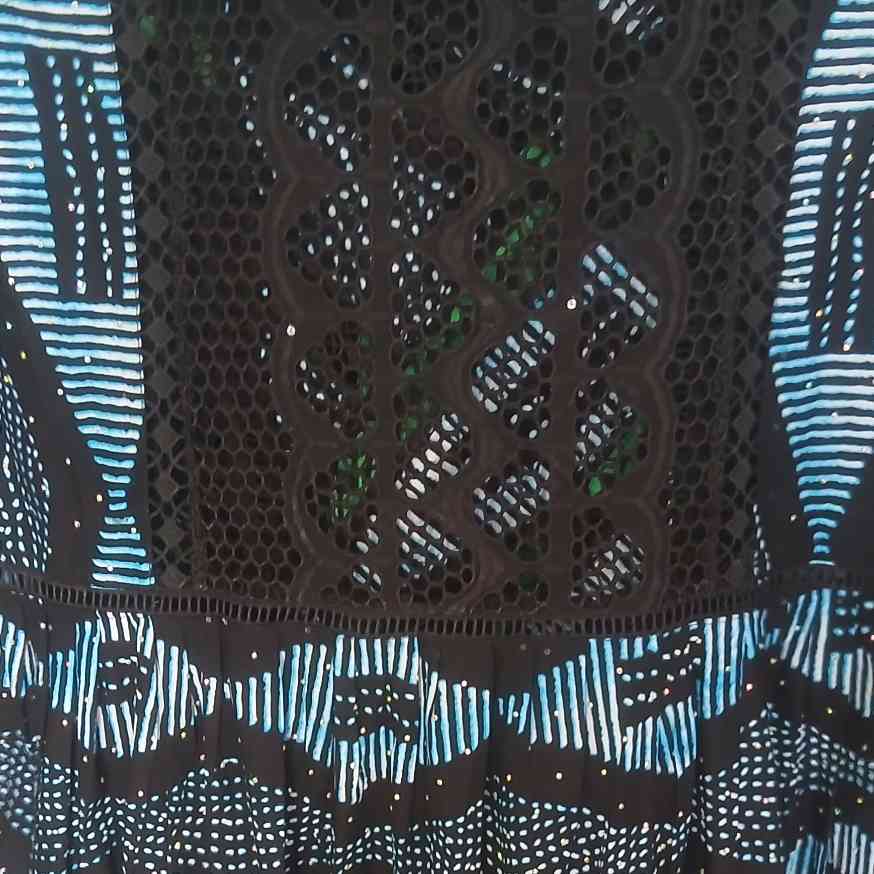 Robe femme en wax et brode