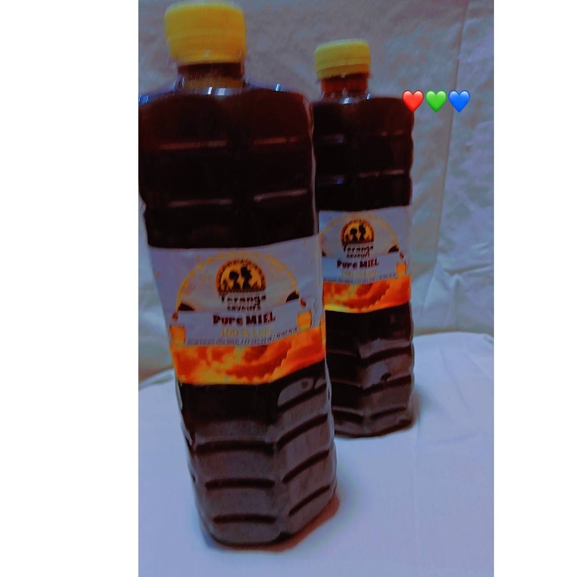 Miel et huile de palme 1,5 L – Produit naturel, miel pur artisanal