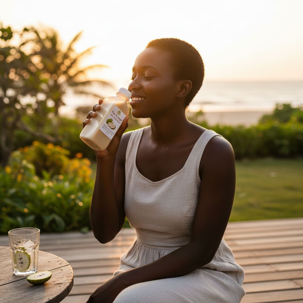 Boisson Santé Exotique Pain de Singe Corossol 110ml - Vitalité Tropicale