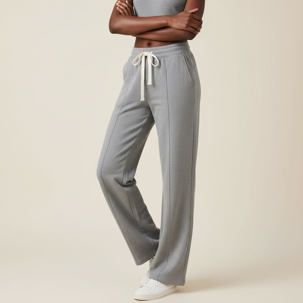 Pantalon jogging femme large et confortable, coton fluide, toutes couleurs