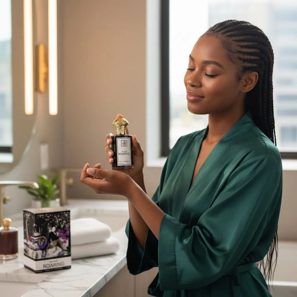Parfum haut de gamme homme 100 ml – Élégance noire et or, force et mystère