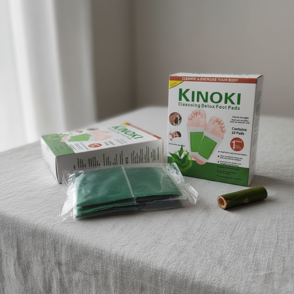 Patch detox pieds Kinoki naturels – Éliminez toxines et retrouvez bien-être