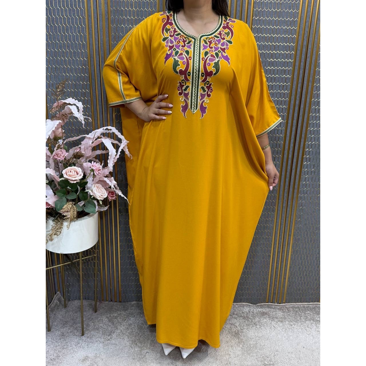 Tunique brodée femme bohème chic taille standard