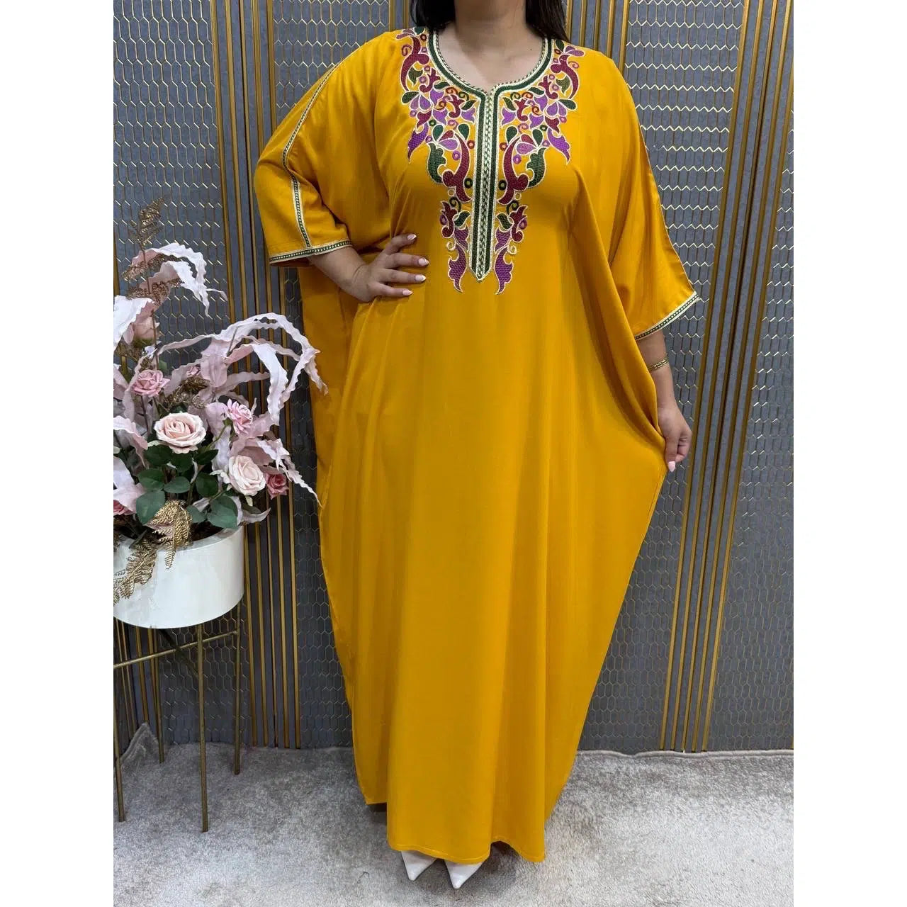 Tunique brodée femme bohème chic taille standard