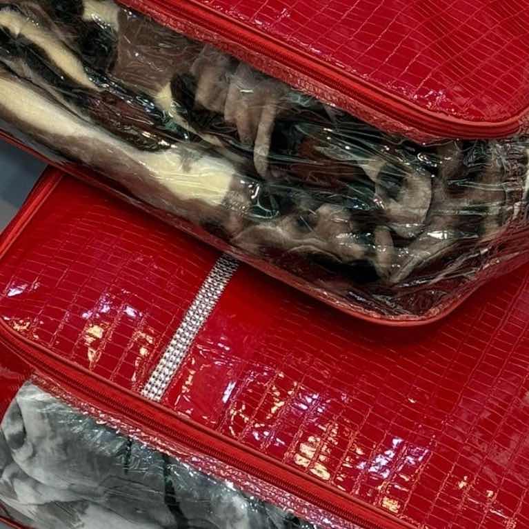 Couverture lourde 4,5 kg double face motif tigre gris, plaid chaud et épais