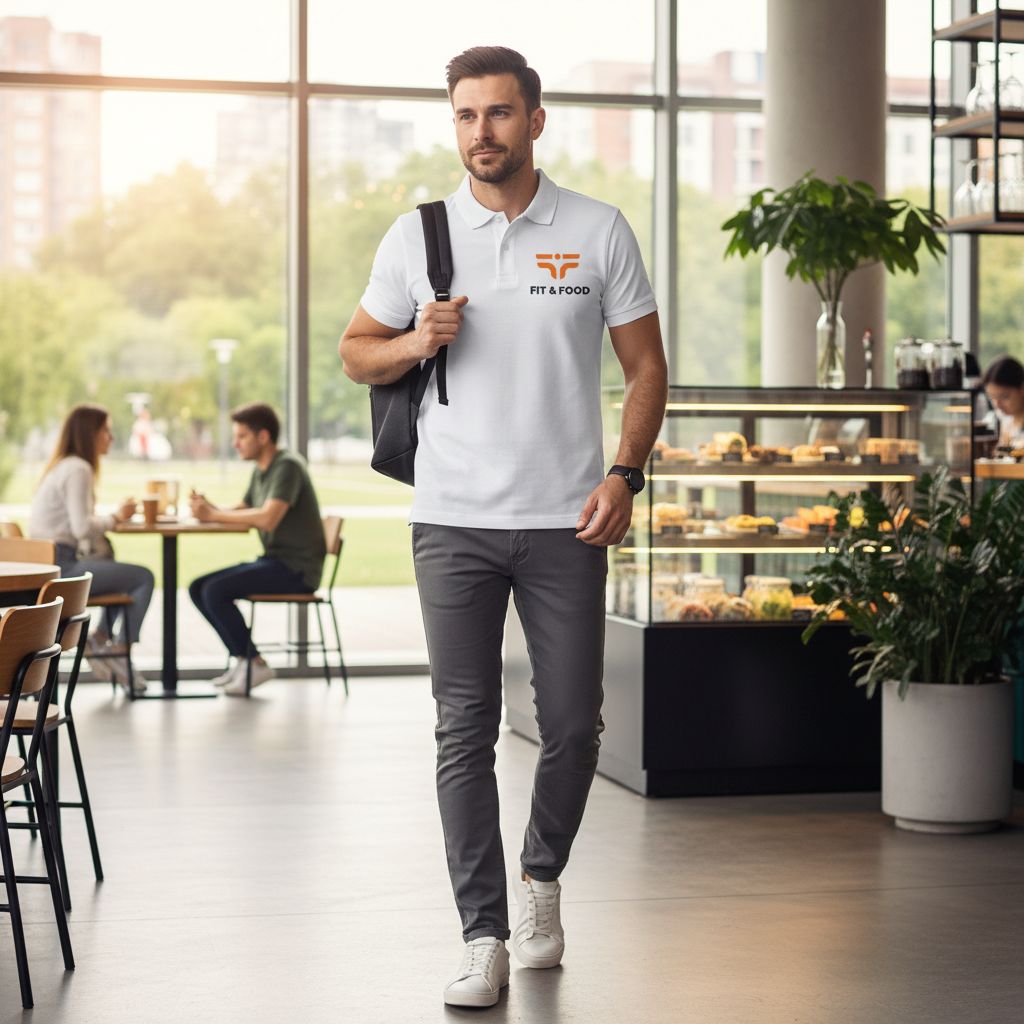 Polo blanc homme fit coton respirant – Moderne, personnalisé, tailles M à 2XL