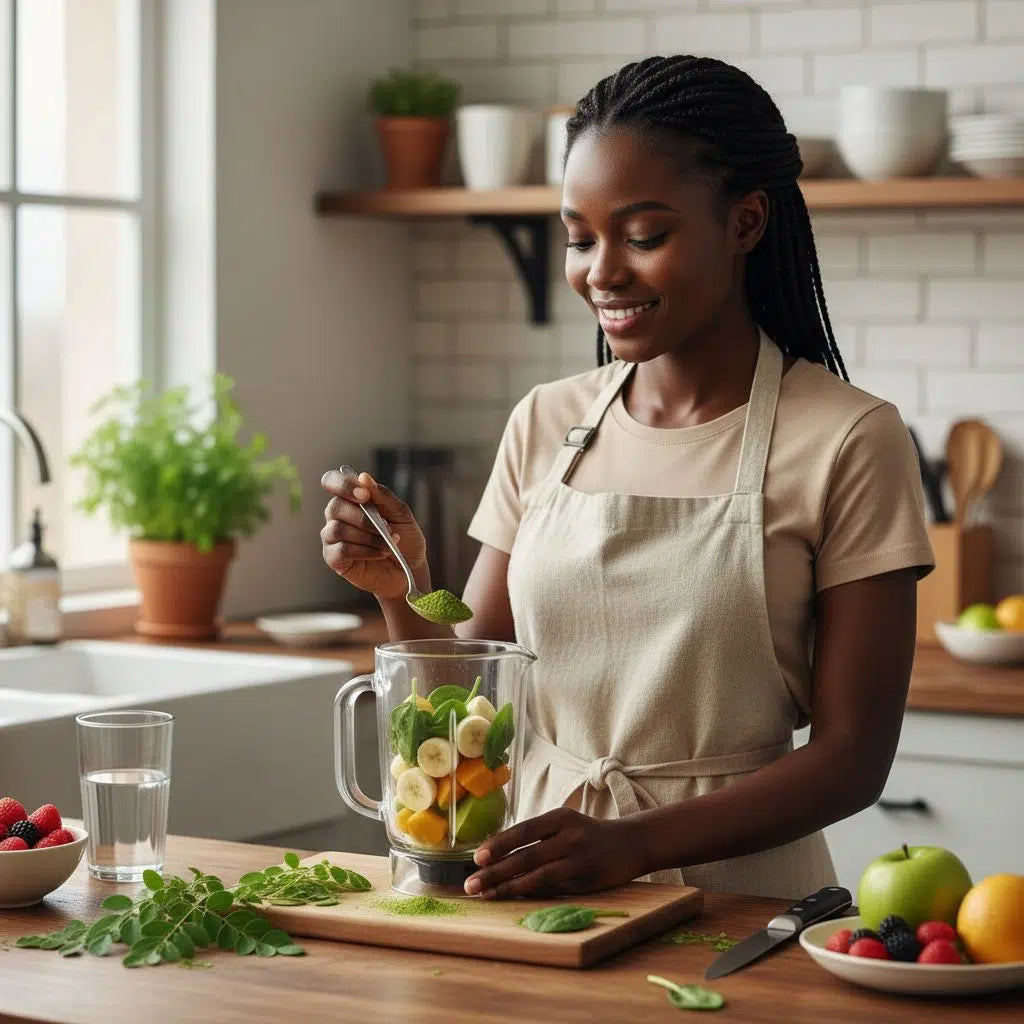 Poudre de moringa bio 100g – Super-aliment naturel, sachet refermable