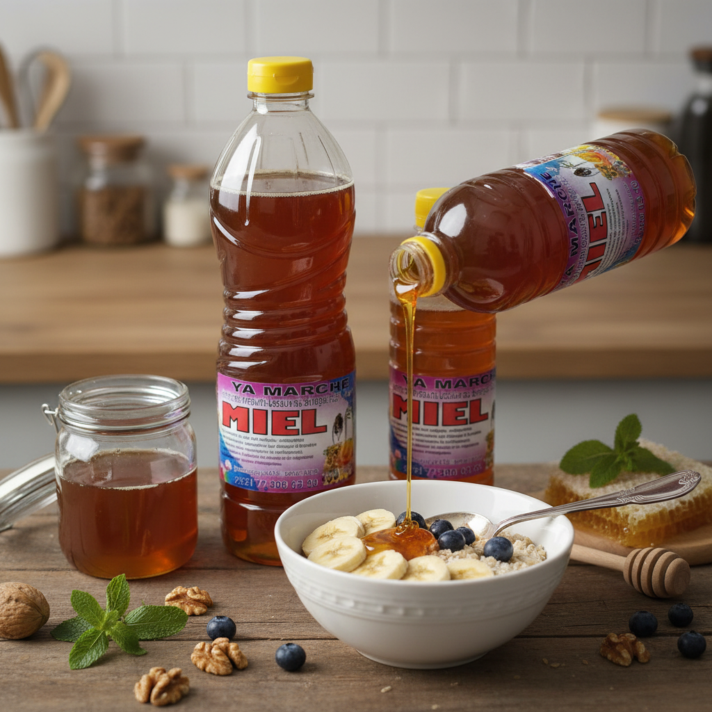 Miel Pur Naturel 1L - Douceur Dorée Écoresponsable