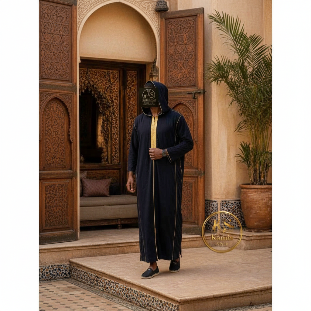 Djellaba Marocaine en Velours - Élégance et Confort