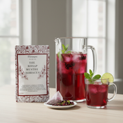 Thé Hibiscus Menthe Poivrée Élégant - Antioxydant Revitalisant