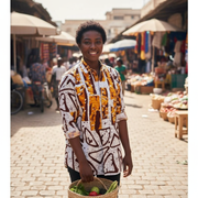 Chemise Homme Africain Woodin Bogolan - Élégance et Style