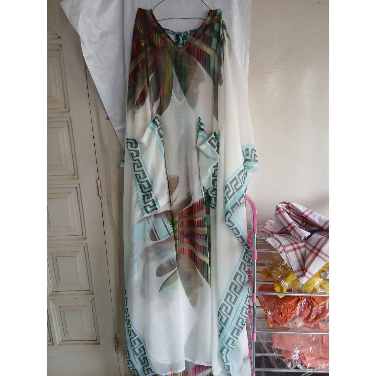 Tunique femme avec poches en chiffon crêpe, ample et chic, multi-tailles