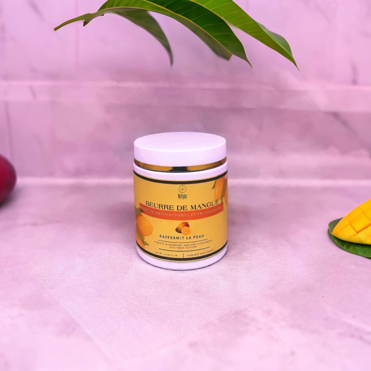 Beurre de mangue naturel 250g – Soin hydratant visage et corps raffermissant