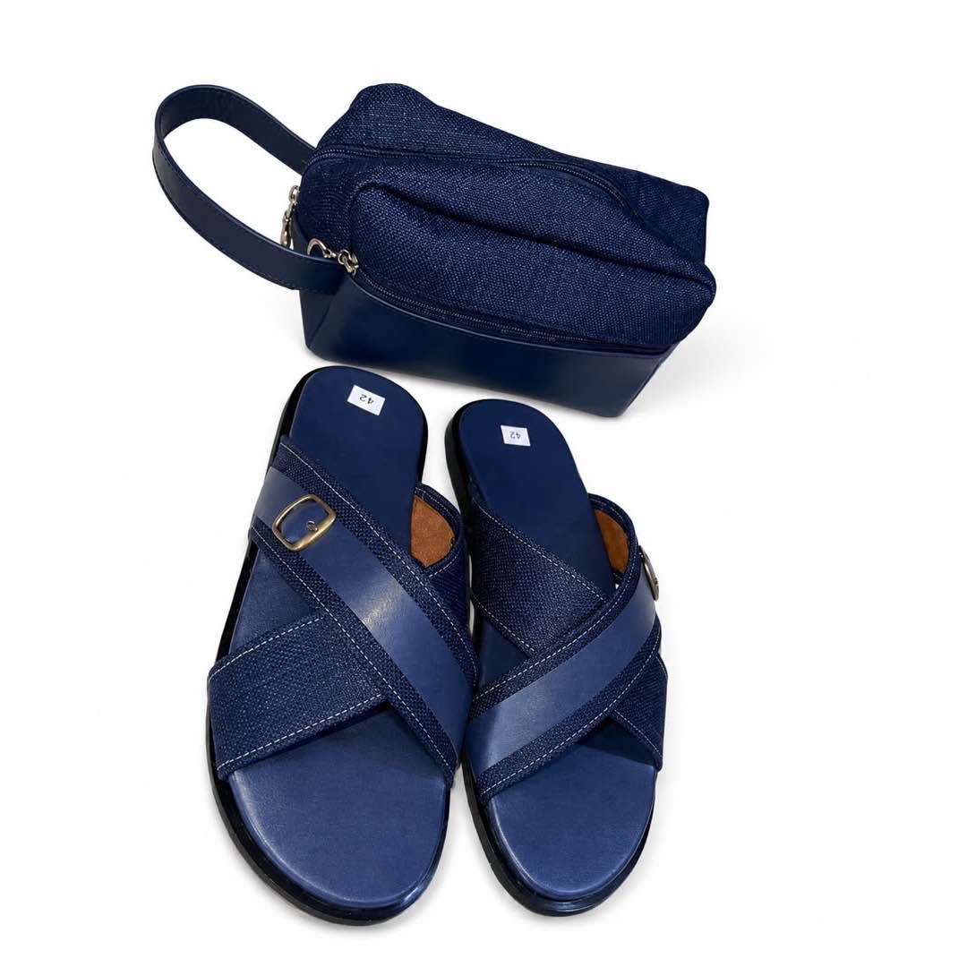 Sandale homme avec sac à main