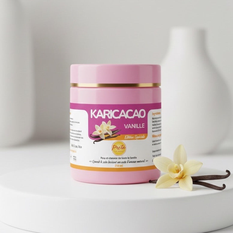 Crème cheveux karité vanille édition limitée – soin capillaire nourrissant 250ml