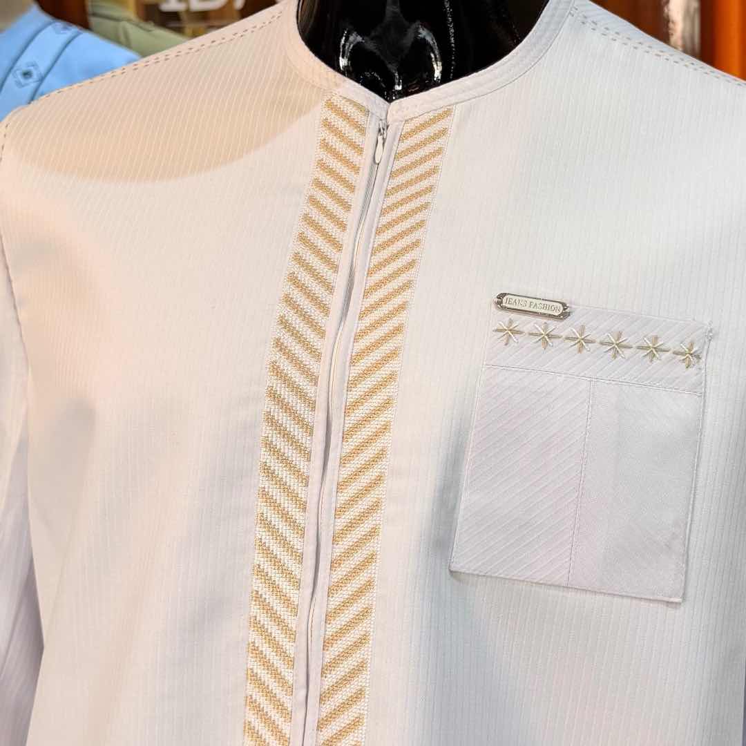 Ensemble traditionnel homme blanc Dakar Royal