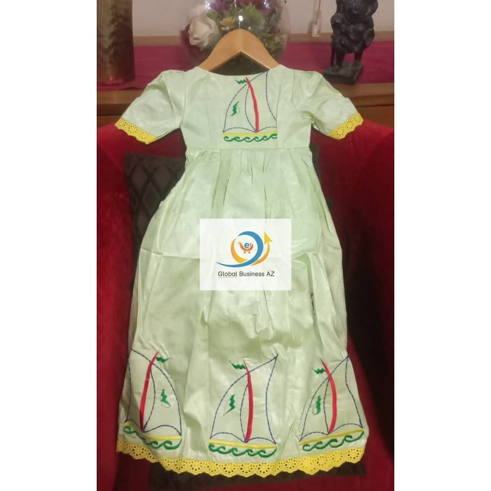 Robe cérémonie fille 3 ans vert clair dentelle