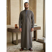 Thobe homme moderne coupe droite – Dialaba daffah élégant et confortable