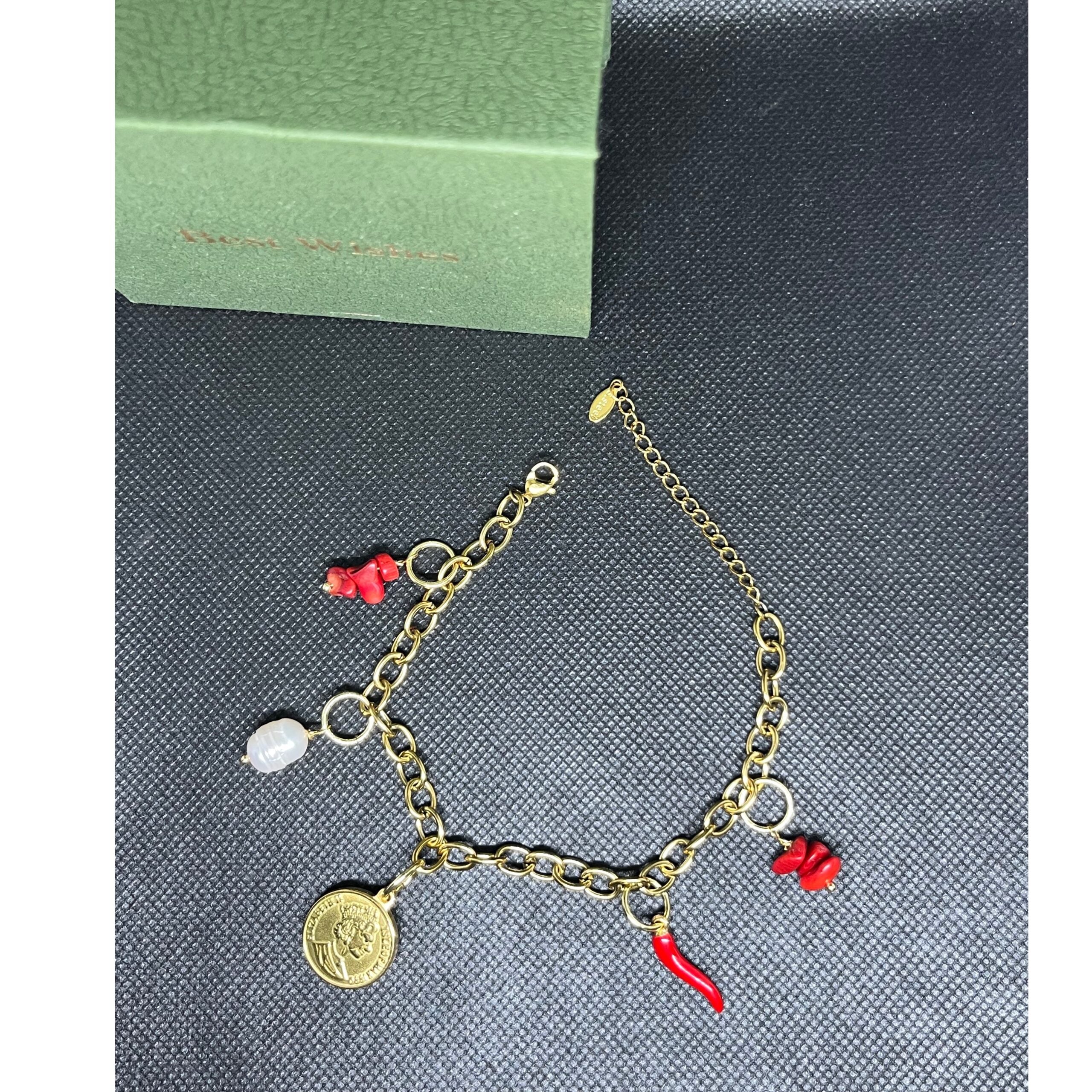 Bracelet Charme Or Acier Inoxydable - Élégance Durable &amp; Moderne