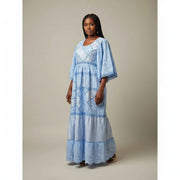 Robe bakha femme longue ample brodée, élégante cérémonie ou plage