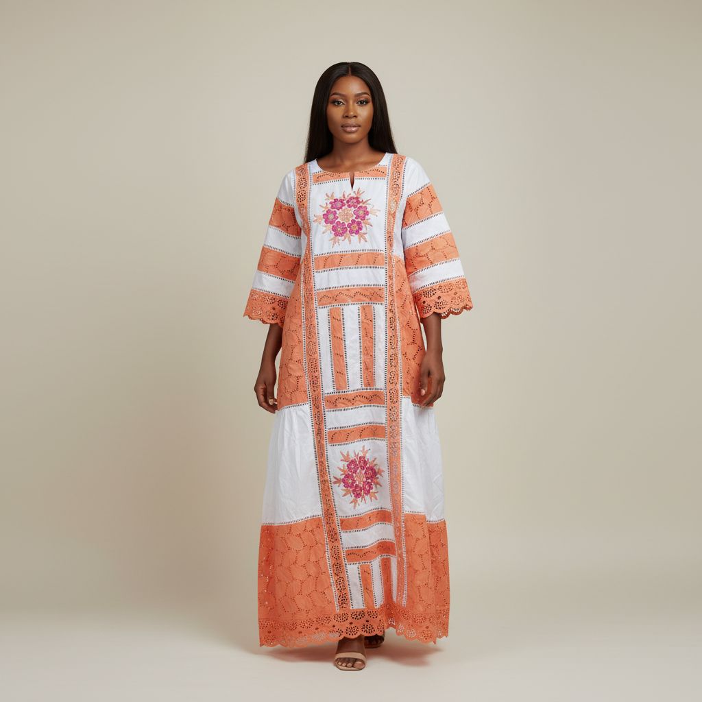 Robe Bazin coton l’élégance africaine