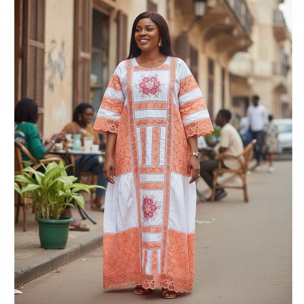 Robe Bazin coton l’élégance africaine