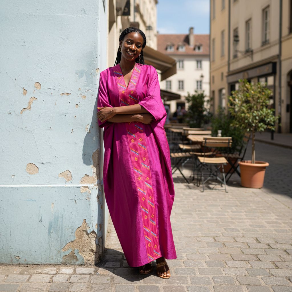 Robe brocard rose fushia élégante, robe de mariage et cérémonie femme