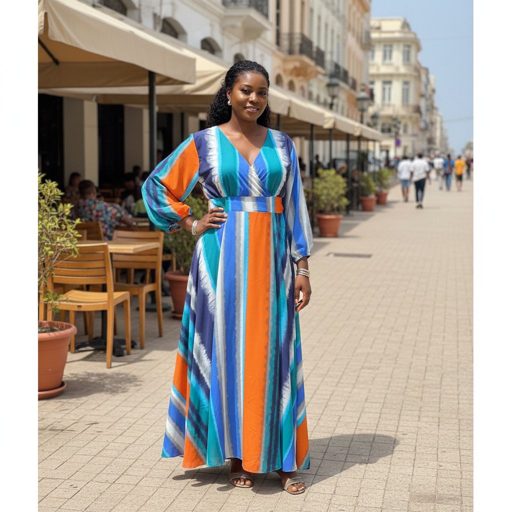 Robe cache coeur femme multicolore en crêpe, élégante et bohème chic