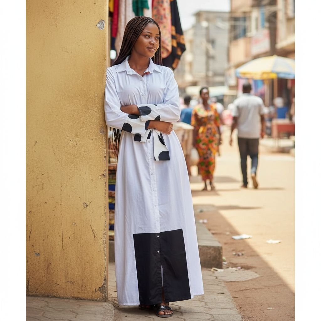 Robe chemise femme longue ceinturée, élégante et confortable, manches longues