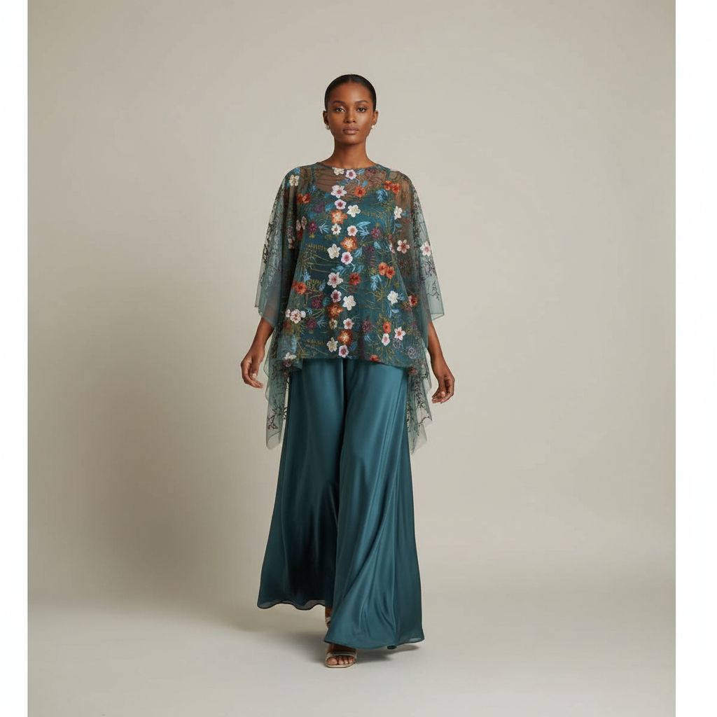 Robe en soie femme avec haut dentelle, ensemble chic cérémonie élégante