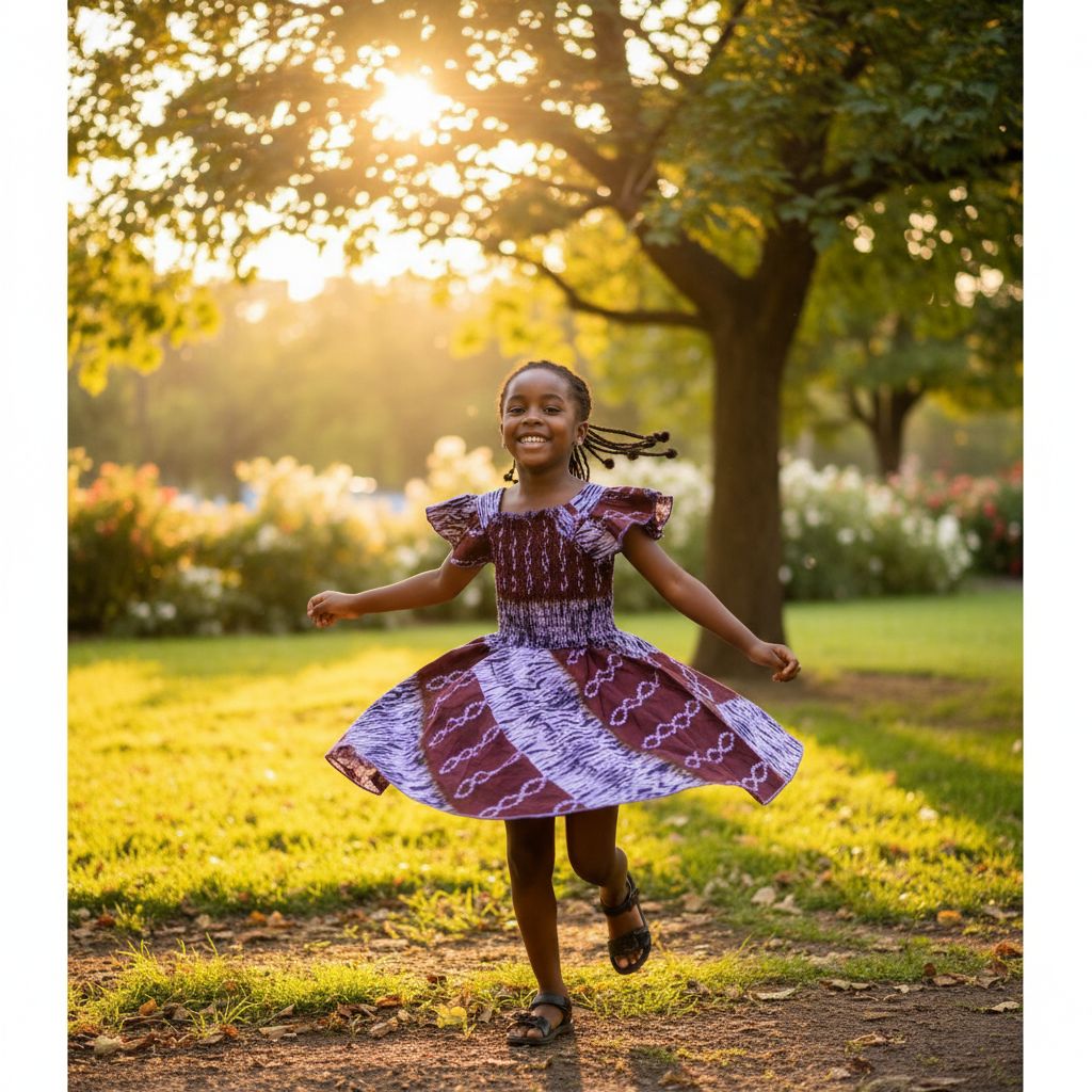 Robe enfant wax faite main