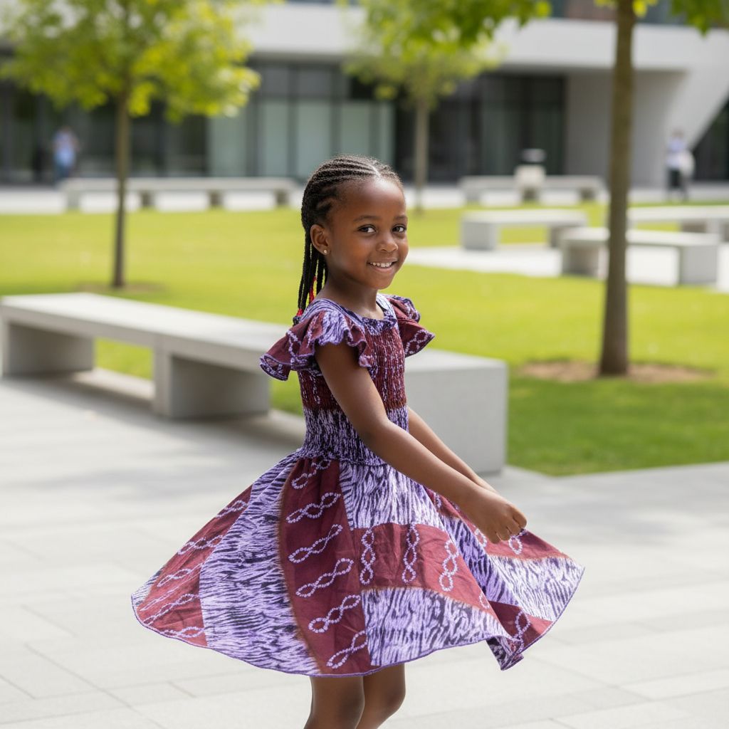 Robe enfant wax faite main