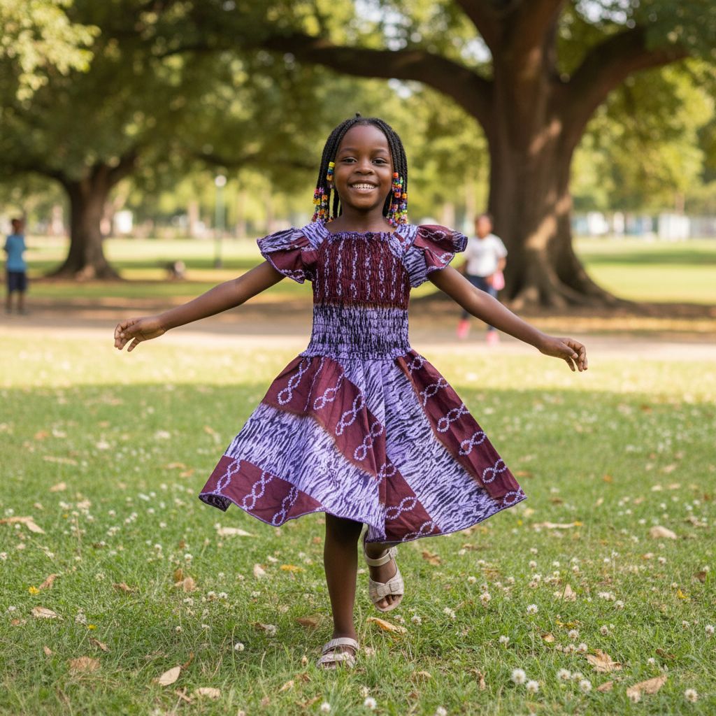 Robe enfant wax faite main