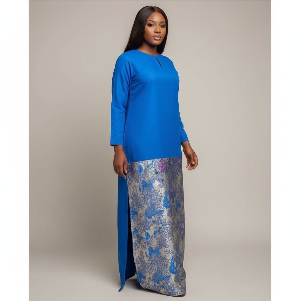 Robe femme en brocart