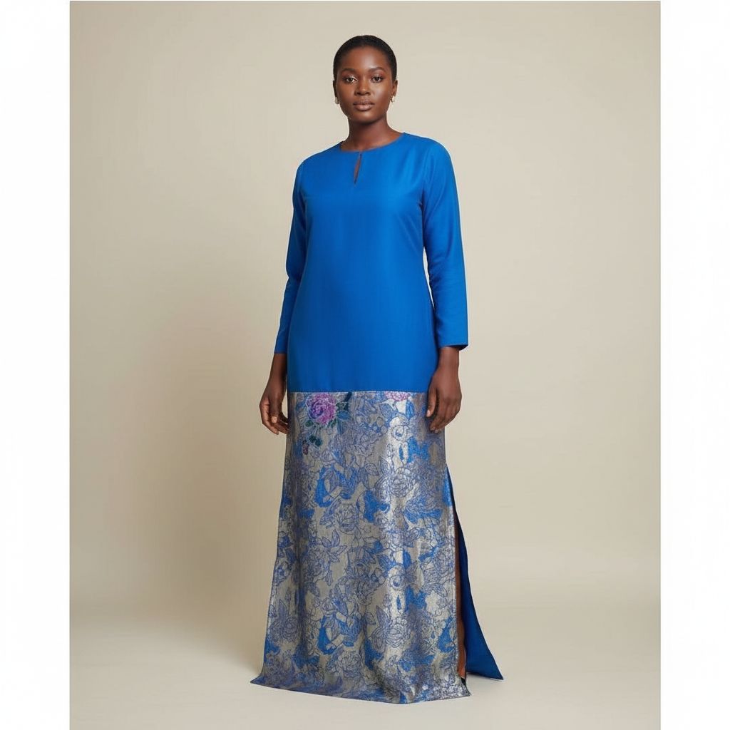 Robe femme en brocart