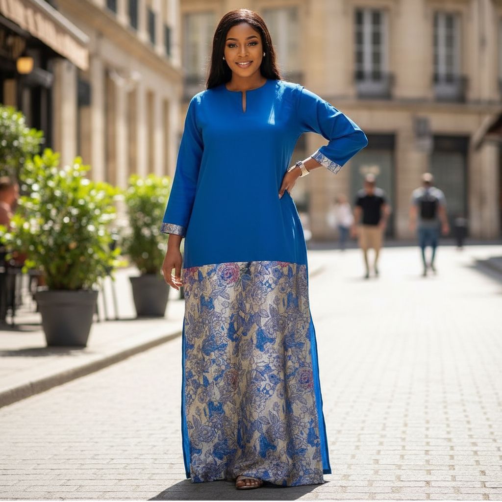 Robe femme en brocart