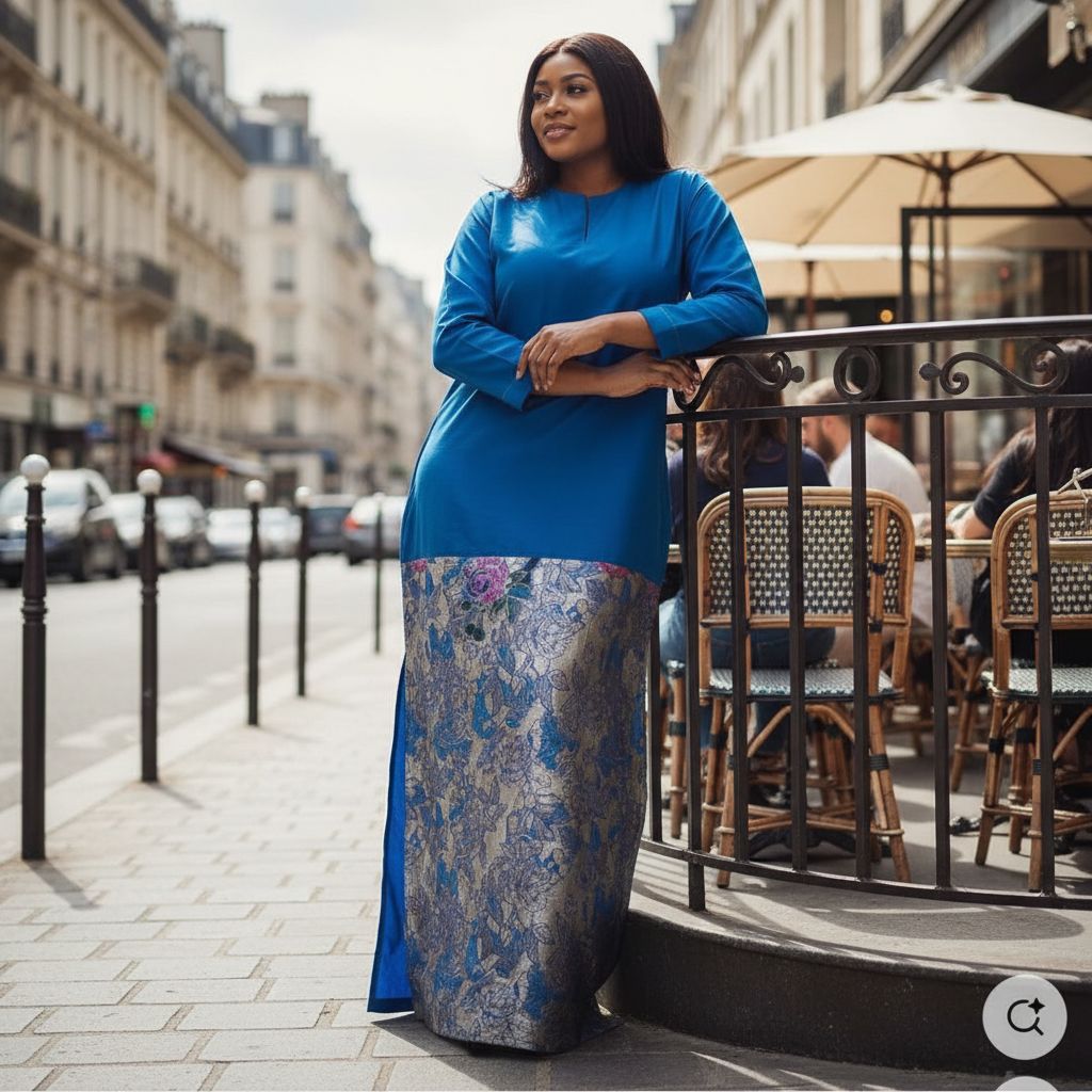 Robe femme en brocart