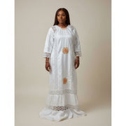 Robe femme broderie geztner élégante, longue, idéale cérémonie et mariage