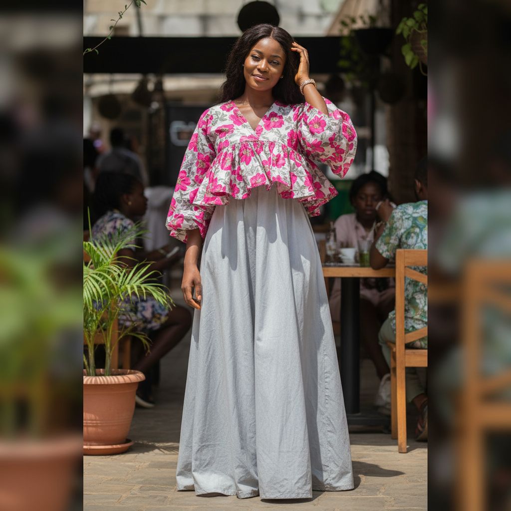 Robe femme coton longue fleurie élégante, bohème chic, été grande taille