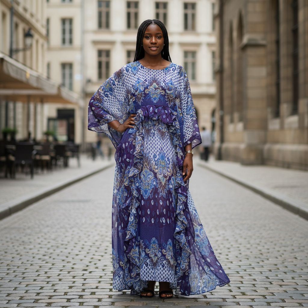 Robe femme en chiffon ou mousseline