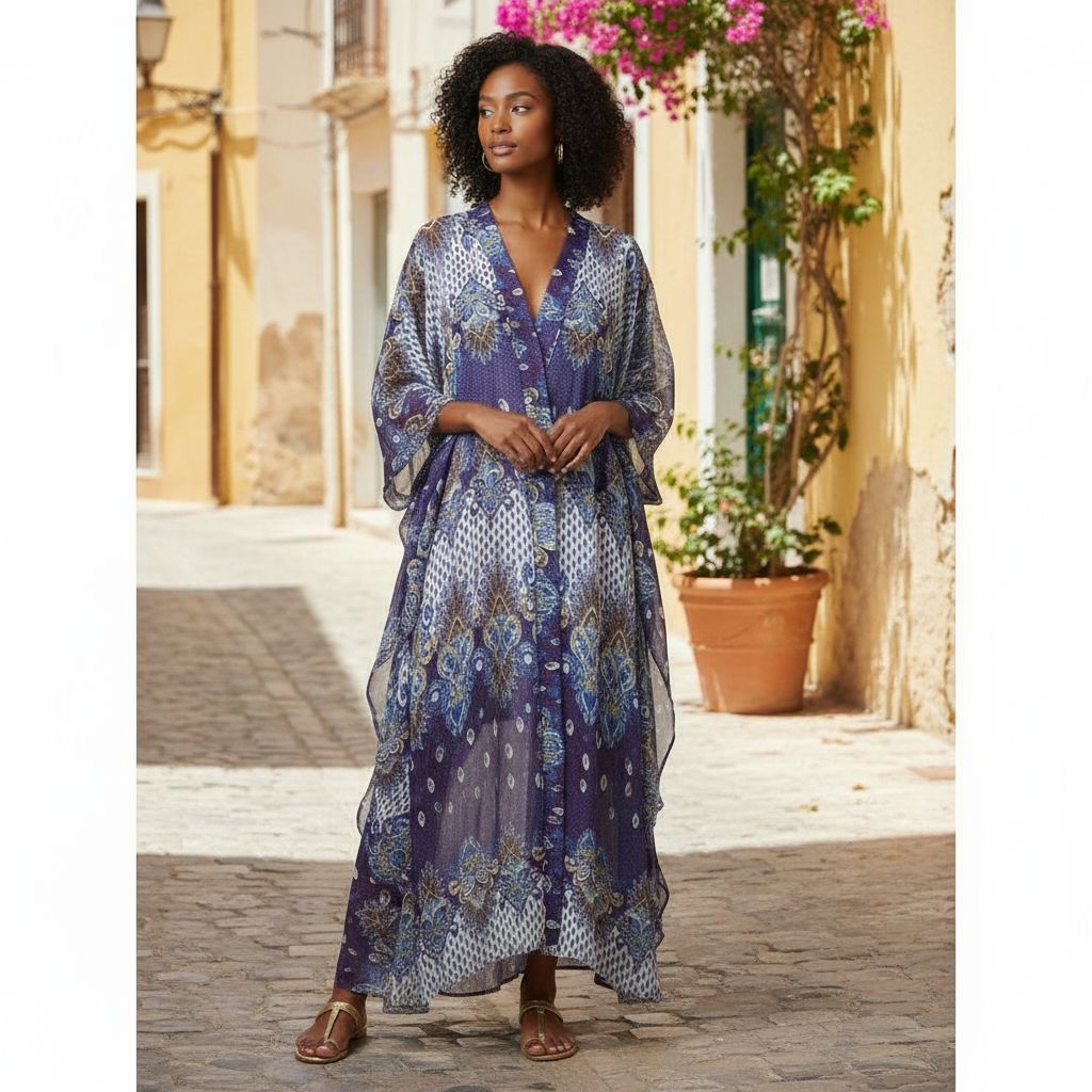 Robe femme en chiffon ou mousseline