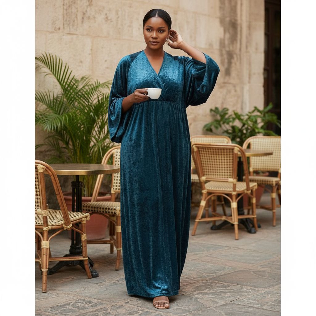 Robe femme en velours