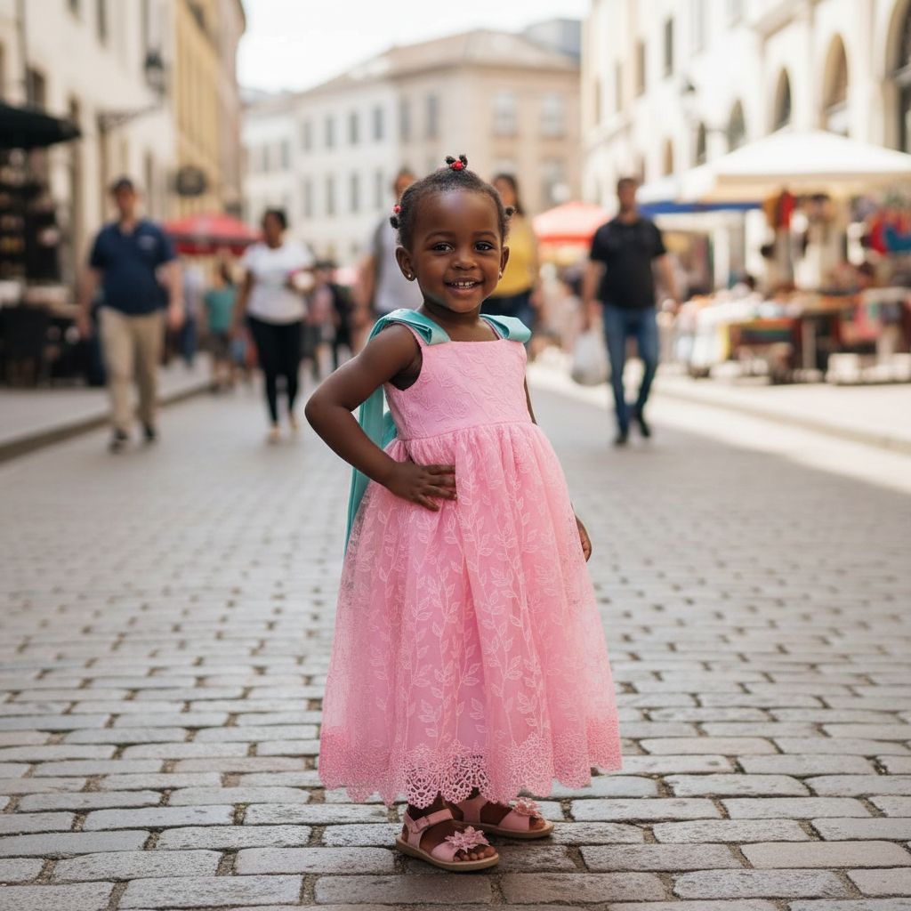 Robe fille 2 ans rose pastel, tulle brodé, cérémonie et anniversaire