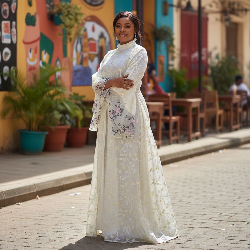 Robe femme en organza et dentelle