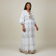 Robe voile suisse blanche Geztner