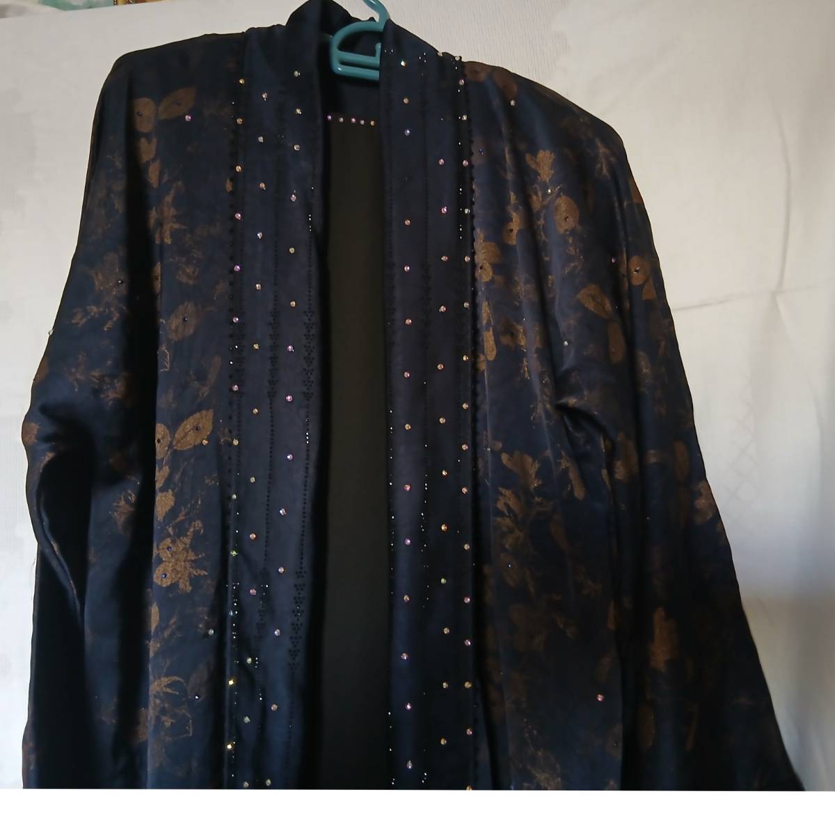 Abaya dubai bleu marine chic strass, robe élégante soirée et mariage femme