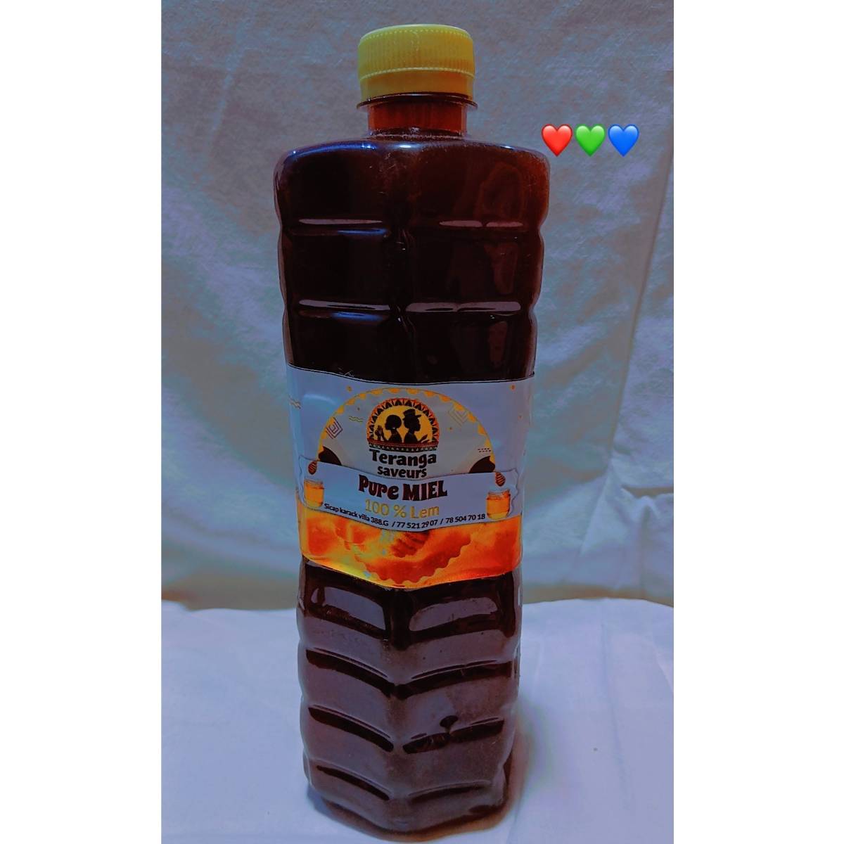 Miel et huile de palme 1,5 L – Produit naturel, miel pur artisanal